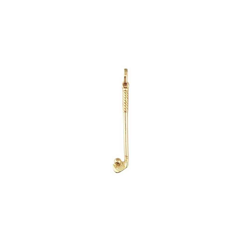 14K Yellow Gold Golf Club Charm #17936 - image 2