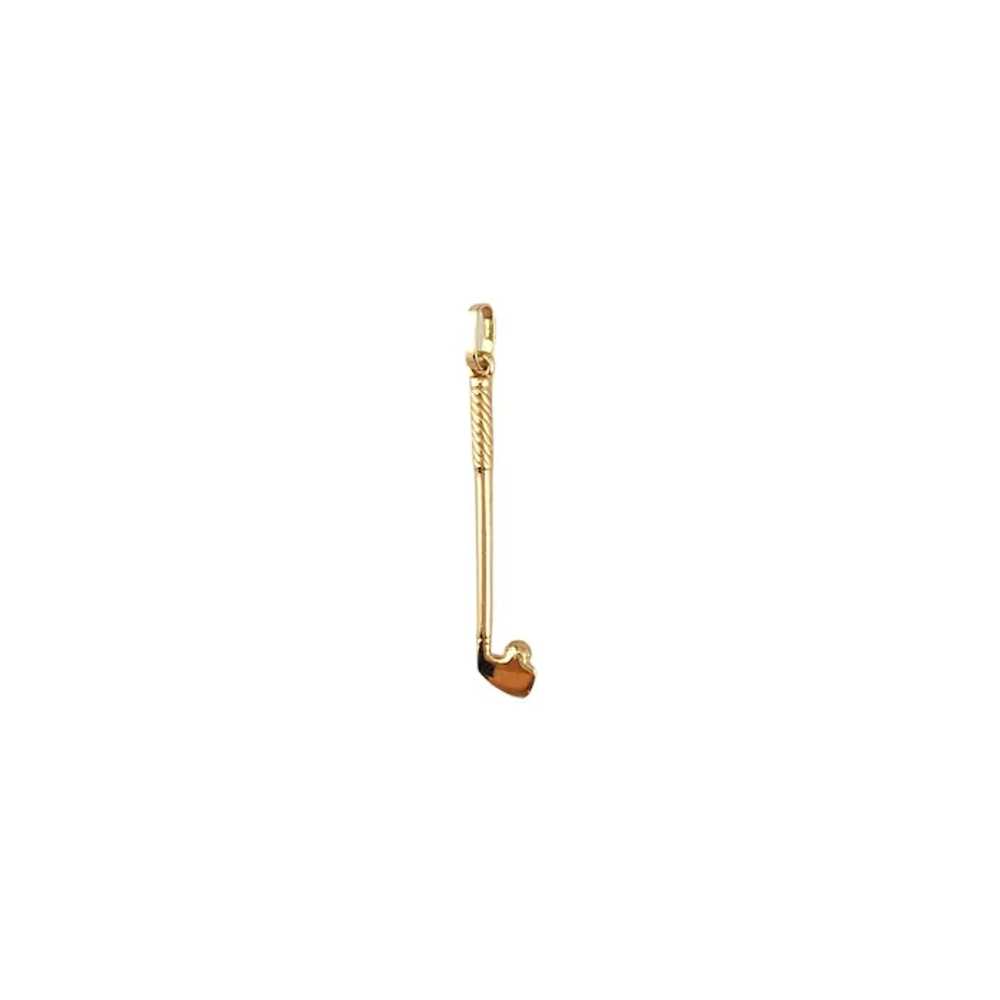 14K Yellow Gold Golf Club Charm #17936 - image 3