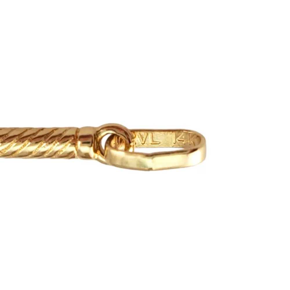 14K Yellow Gold Golf Club Charm #17936 - image 4