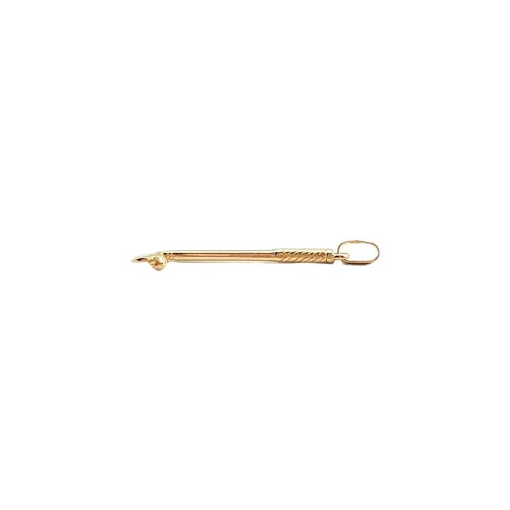 14K Yellow Gold Golf Club Charm #17936 - image 6