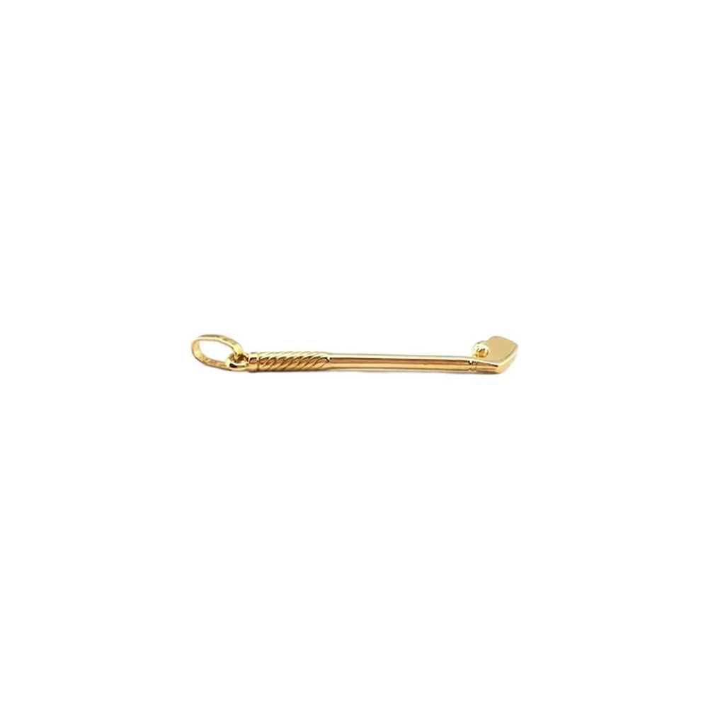 14K Yellow Gold Golf Club Charm #17936 - image 7