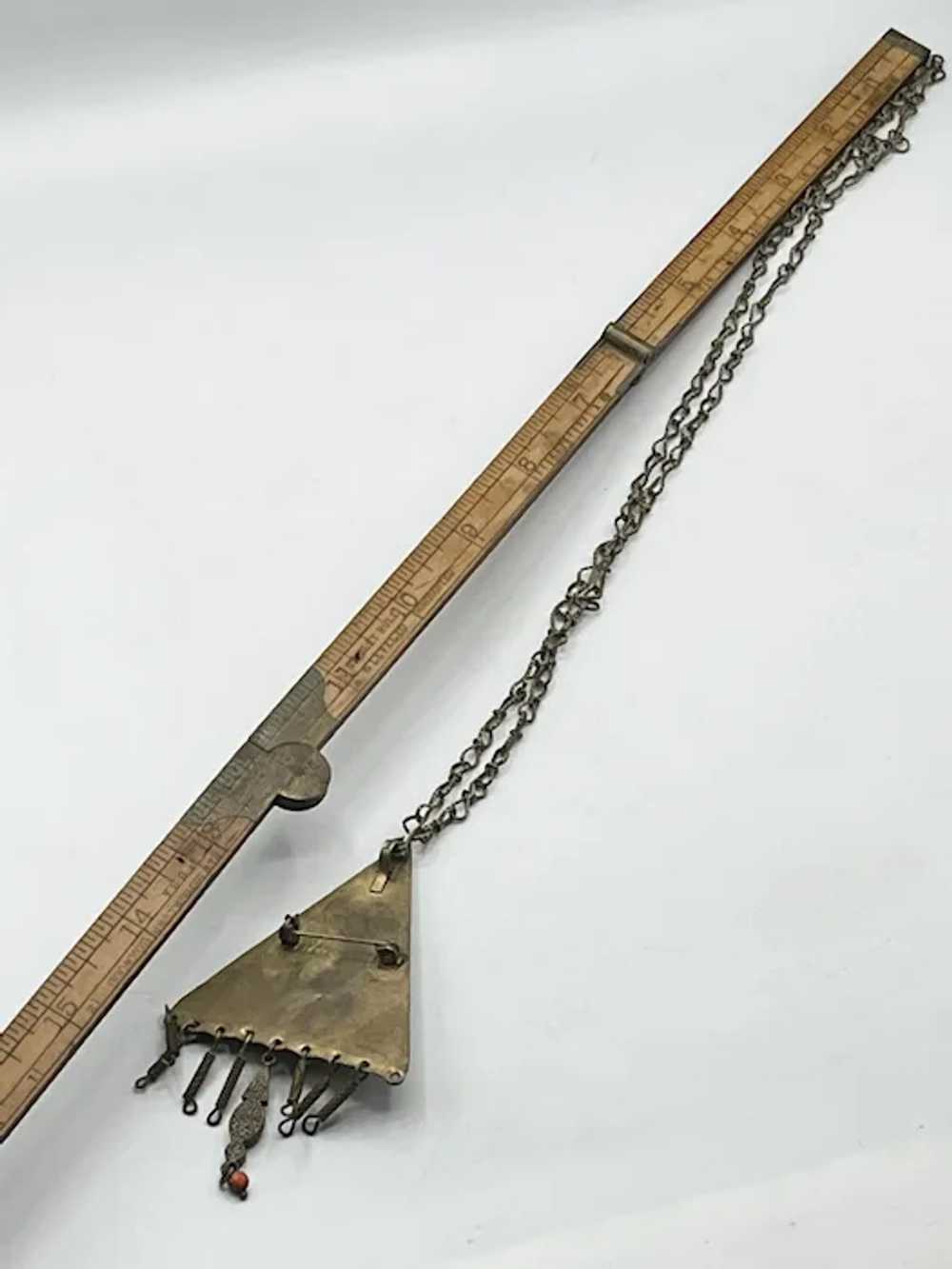 Vintage Tribal Made in Israel Tassel Pendant Neck… - image 3