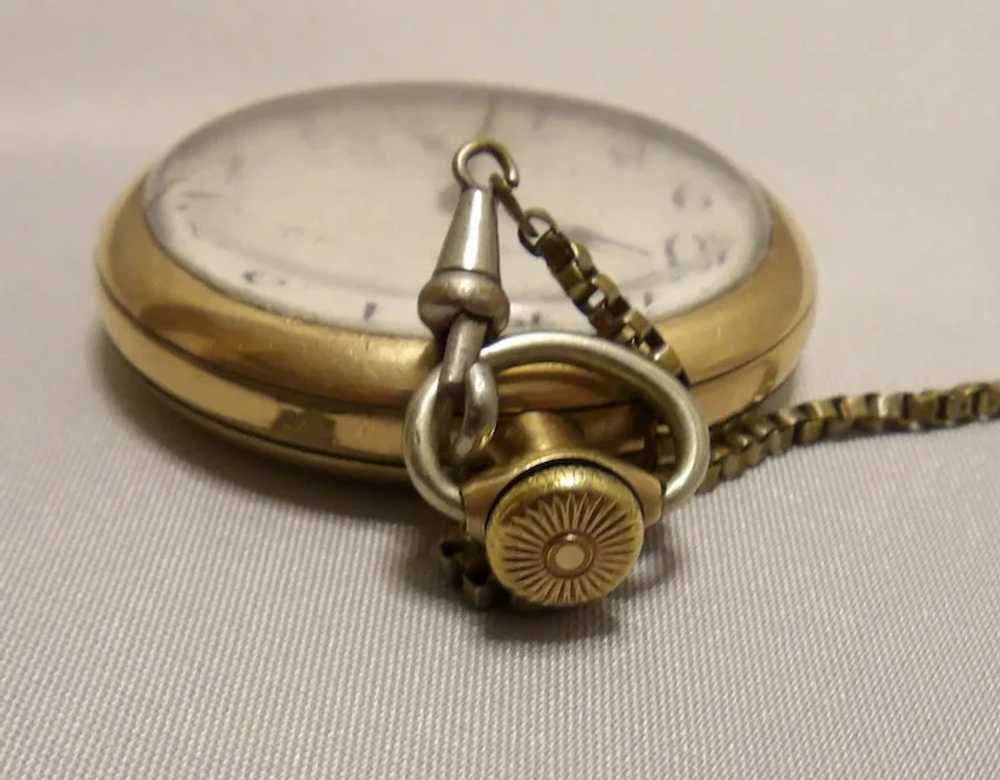 American Waltham Gold Filled Pocket Watch #230346… - image 5
