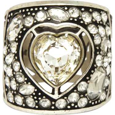 Brighton Ecstatic Ring Clear Crystal Gems Heart Re