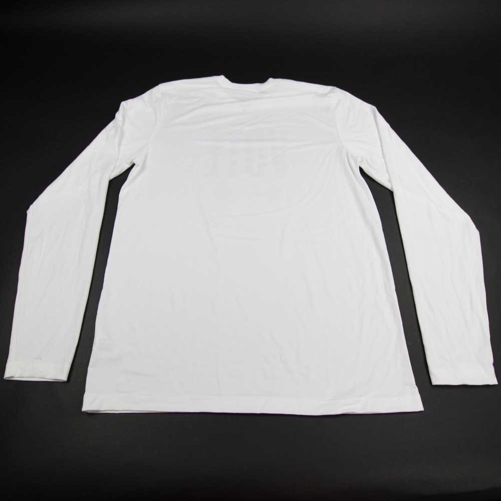 Nike Dri-Fit Long Sleeve Shirt Men's White Used - image 2