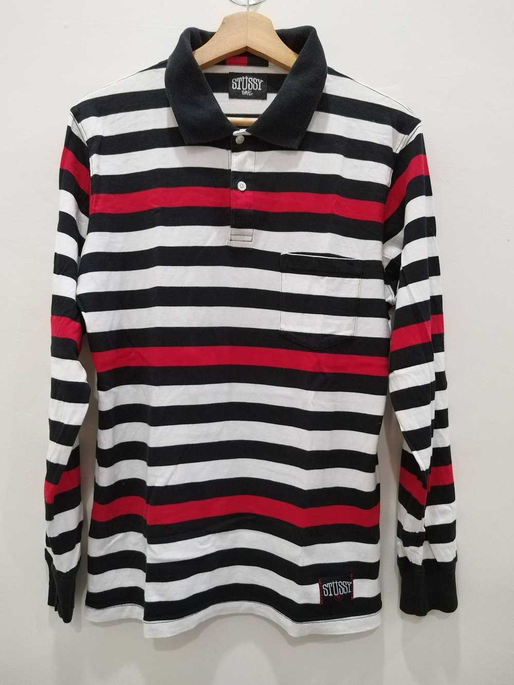 Streetwear × Stussy STUSSY STRIPE LONG SLEEVE SHI… - image 1