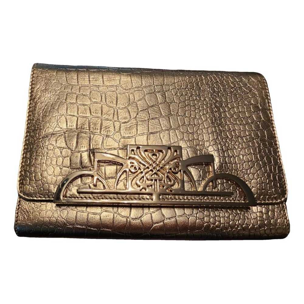 Non Signé / Unsigned Leather clutch bag - image 1