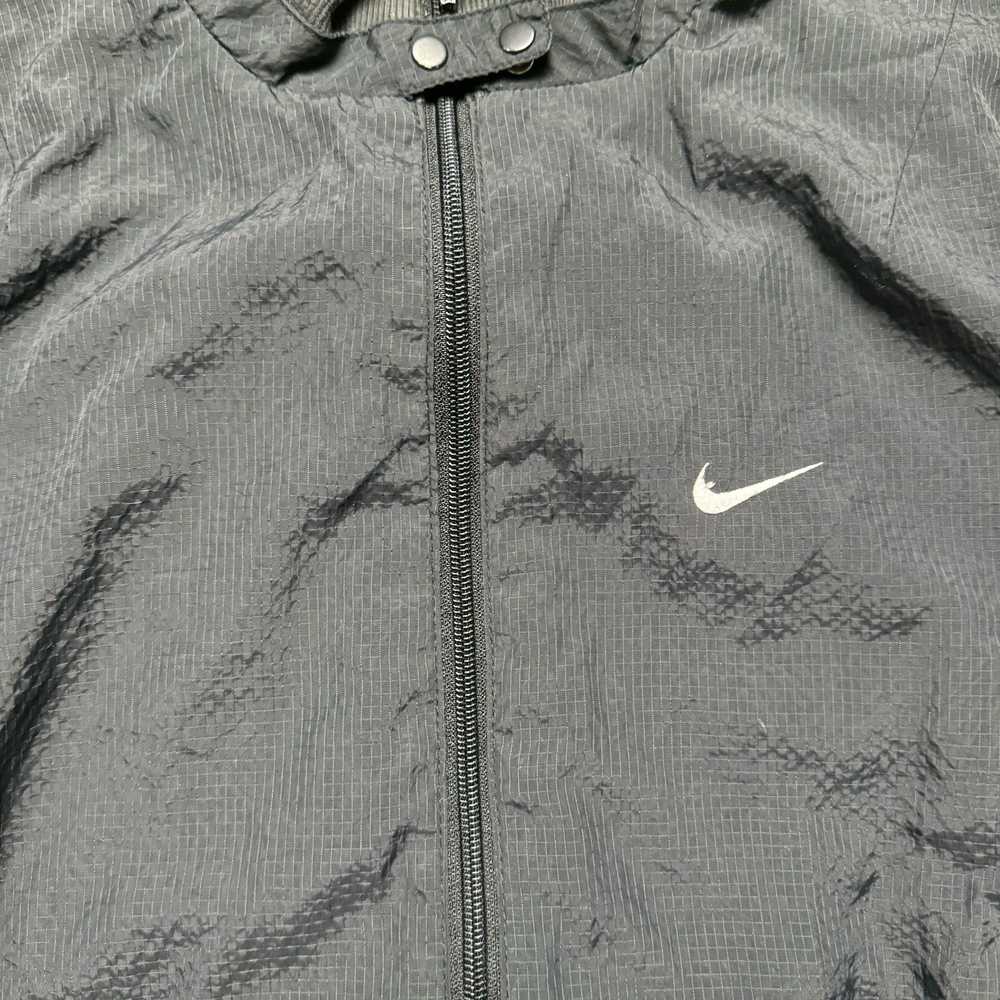 Nike Nike Y2K Vintage Gray Black White Windbreake… - image 5