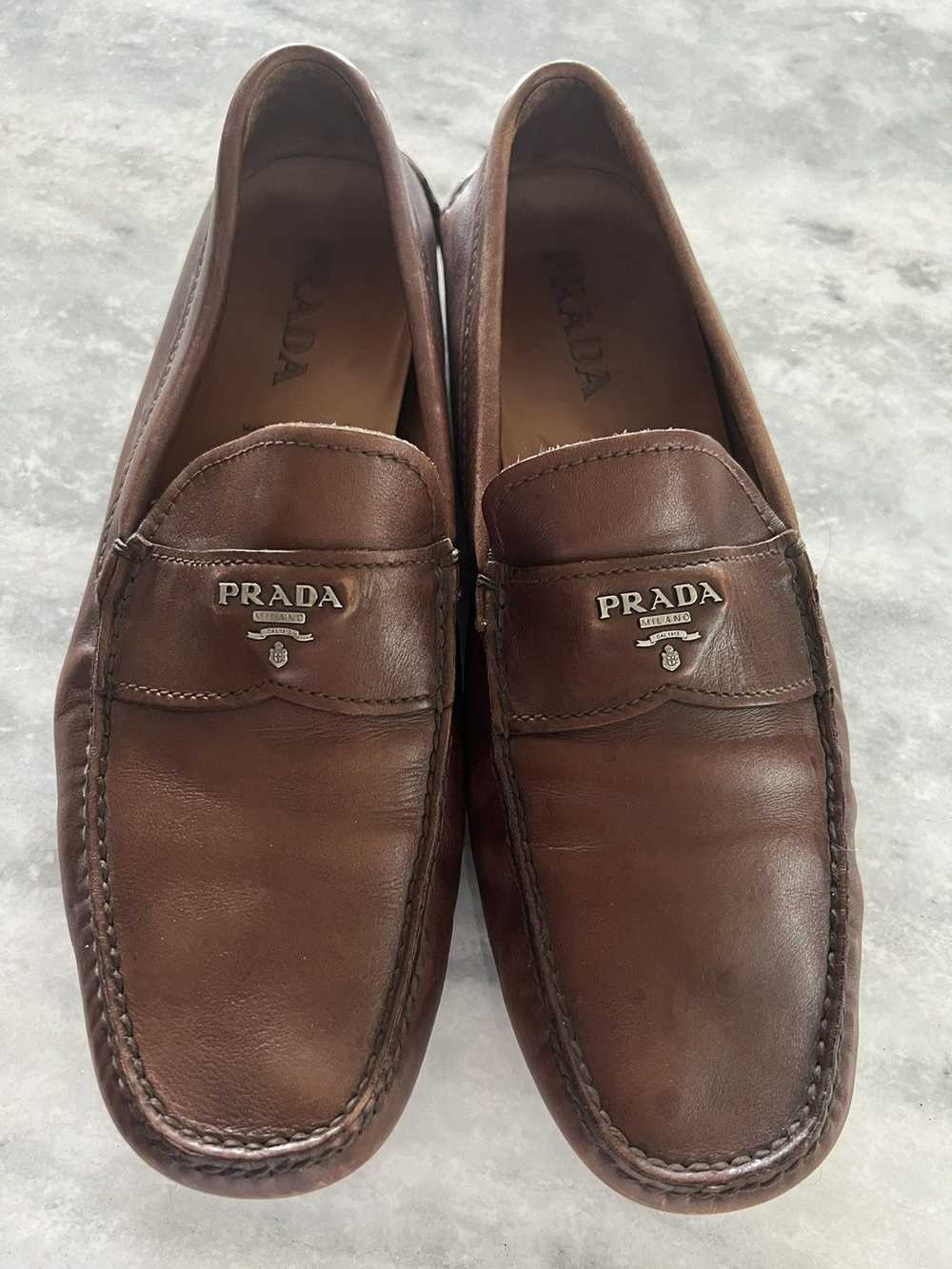 Prada Prada brown driving shoes - image 2