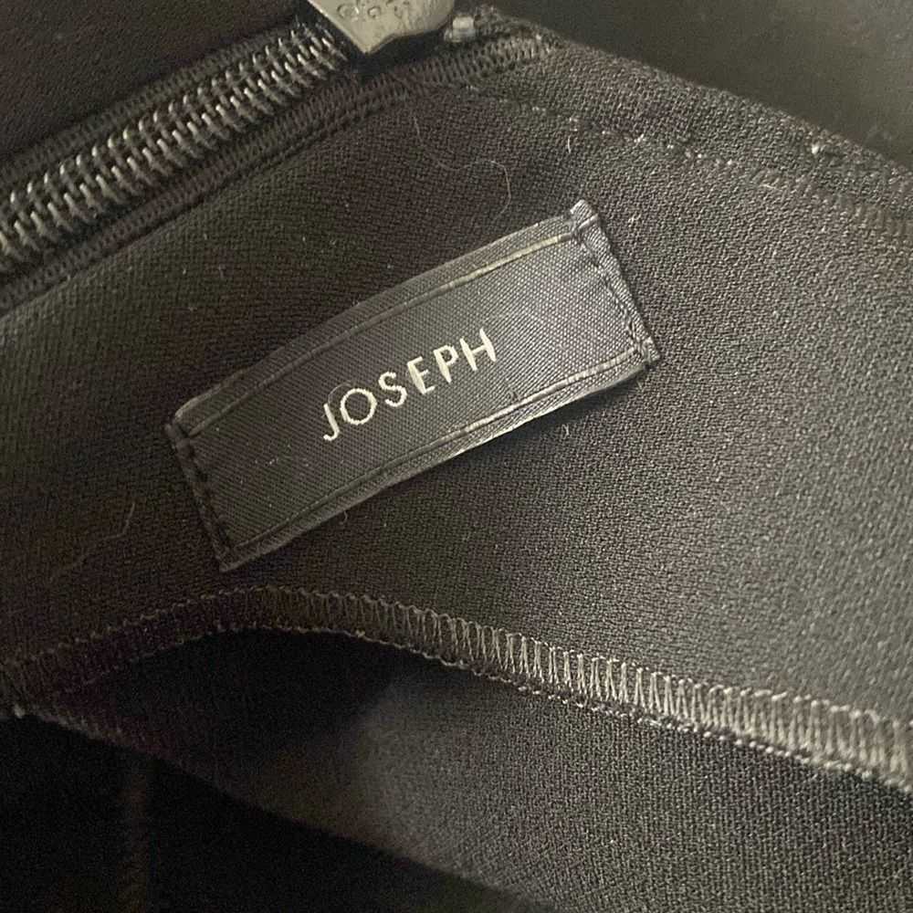 Joseph Joesph SZ L V-Neck black Midi Length Dress - image 4