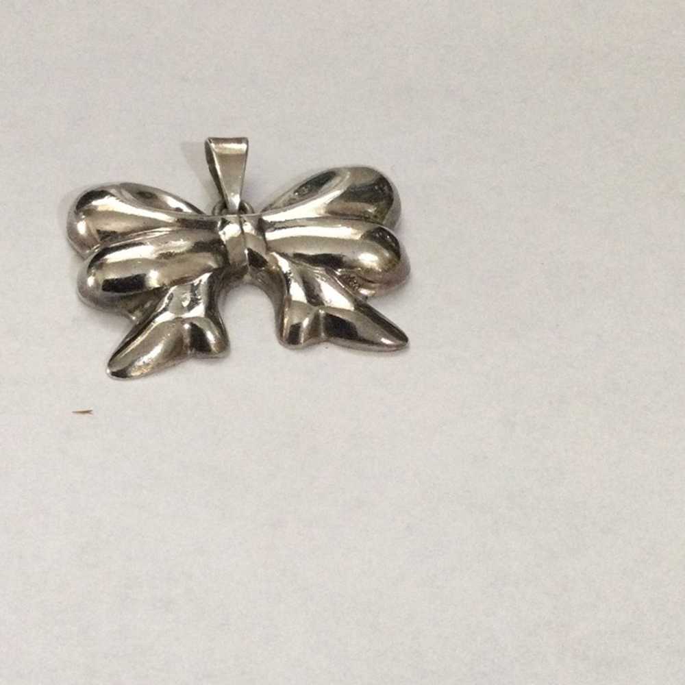 Other 925 Mexico Sterling Silver Bow Vintage Neck… - image 6