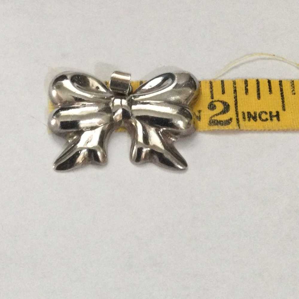 Other 925 Mexico Sterling Silver Bow Vintage Neck… - image 9