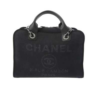 Chanel CHANEL Deauville Bowling Bag with Chain Sh… - image 1