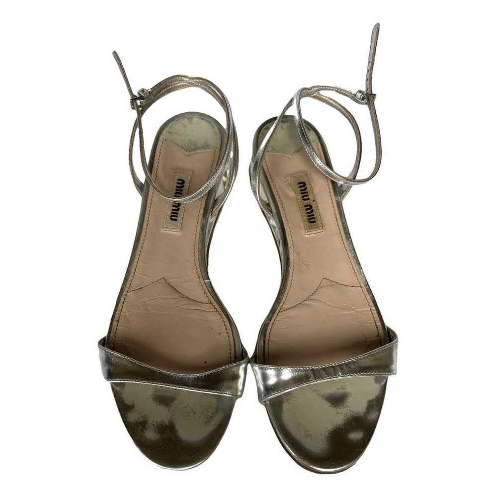 Miu Miu Leather sandal - image 1