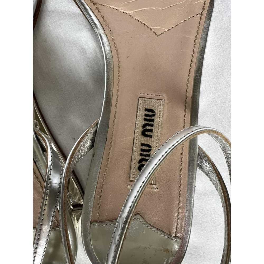 Miu Miu Leather sandal - image 4