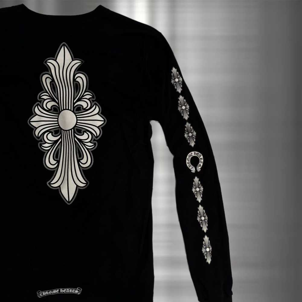 Chrome Hearts Chrome Hearts "Floral Cross" Long s… - image 3