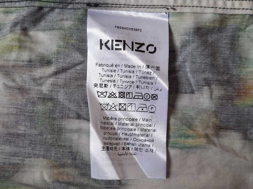 Kenzo Kenzo Floral Print Poplin Hooded Shirt in B… - image 6