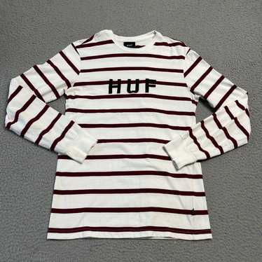 Huf HUF Shirt Mens Size Small White Long Sleeve C… - image 1