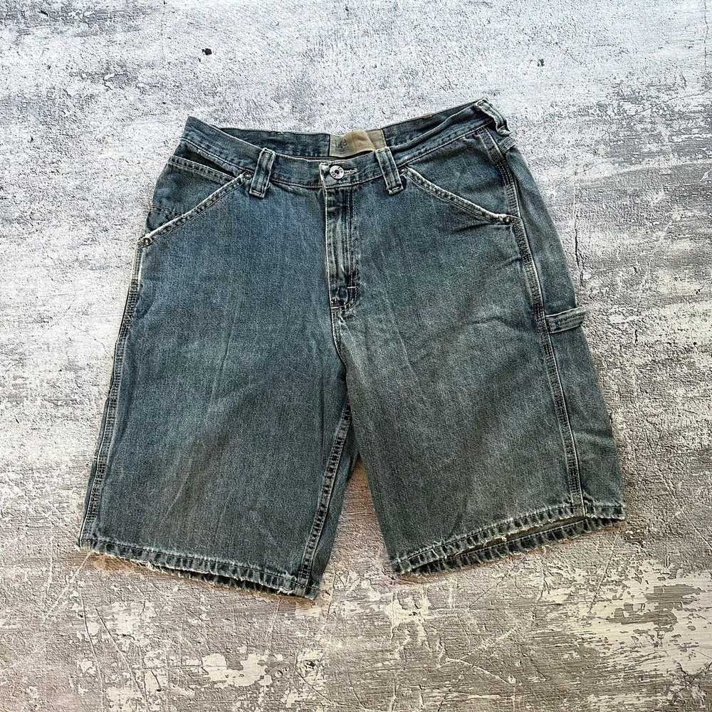 Lee × Vintage Lee Sun Faded Denim Carpenter Shorts - image 1