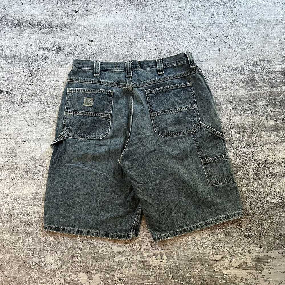 Lee × Vintage Lee Sun Faded Denim Carpenter Shorts - image 2