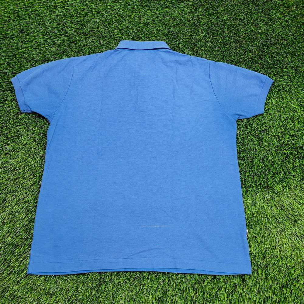 Levi's Vintage 80s LEVIS Polo Shirt XL 22x27 Blue - image 2