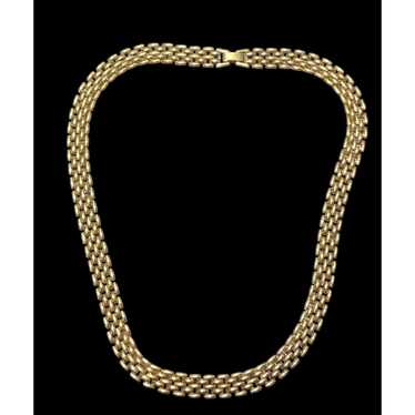 Other Gold Panther Link Necklace