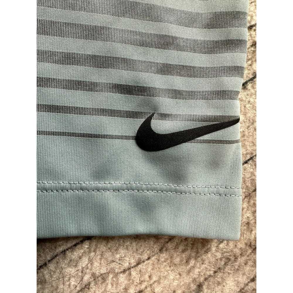 Nike Nike Golf Tour Performance DriFit Grey Strip… - image 3