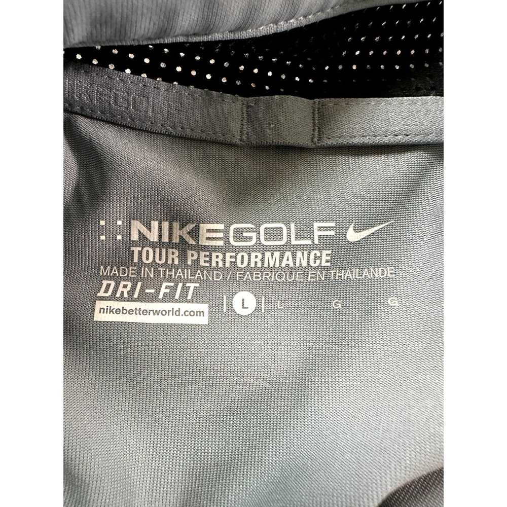 Nike Nike Golf Tour Performance DriFit Grey Strip… - image 6