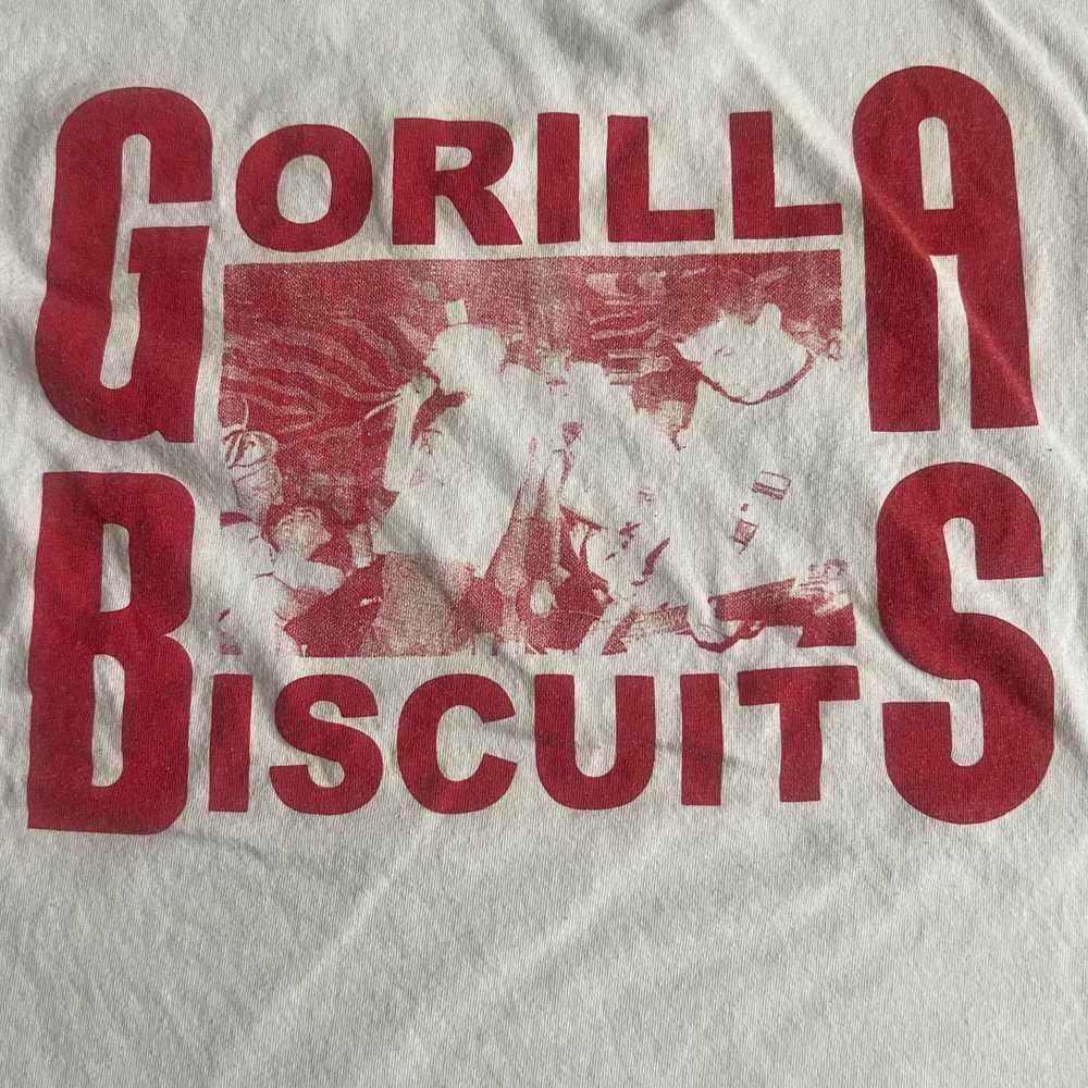 Band Tees Gorilla Biscuits Band White T-Shirt Siz… - image 5