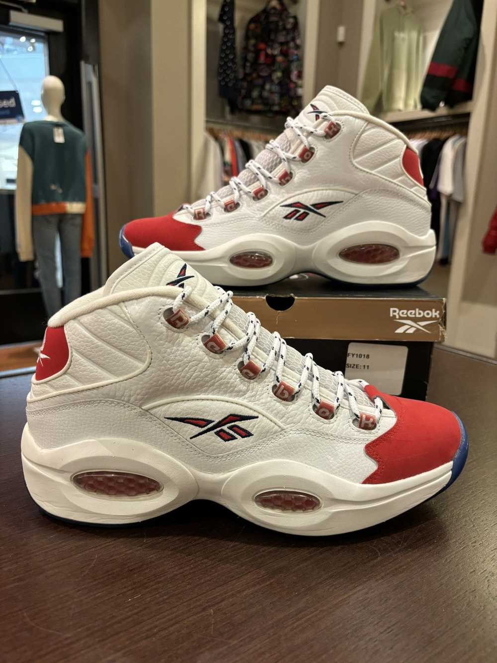 Reebok Reebok question mid white/red - image 1