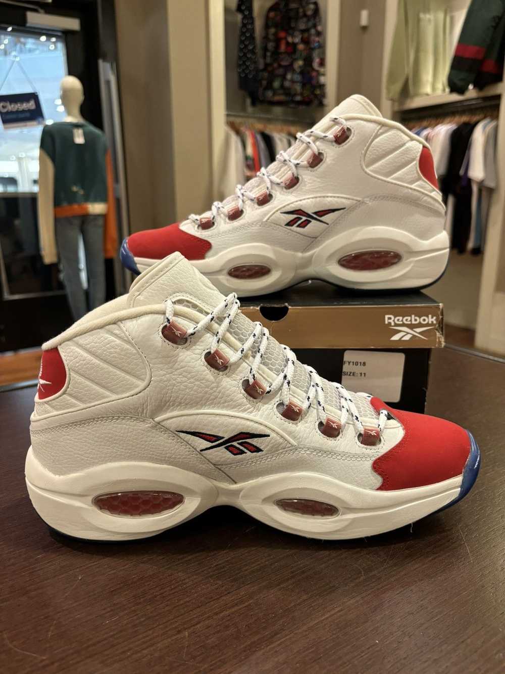 Reebok Reebok question mid white/red - image 4