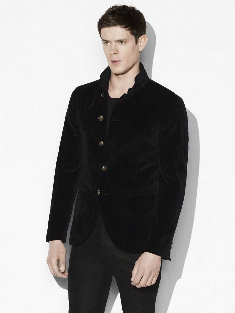John Varvatos Crushed velvet jacket. Black. 50 - image 12