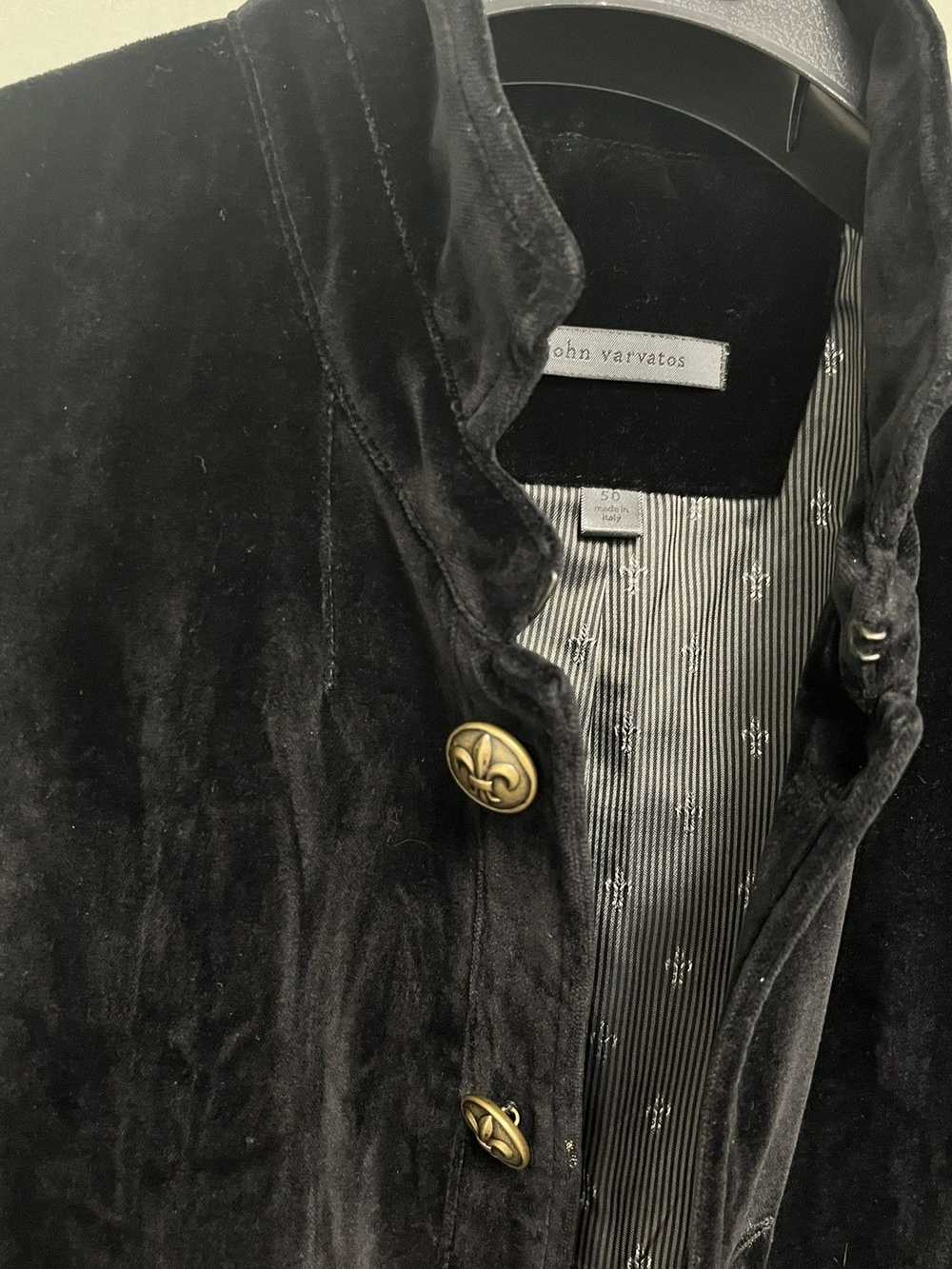 John Varvatos Crushed velvet jacket. Black. 50 - image 3
