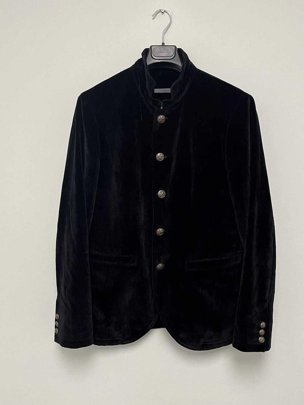 John Varvatos Crushed velvet jacket. Black. 50 - image 5