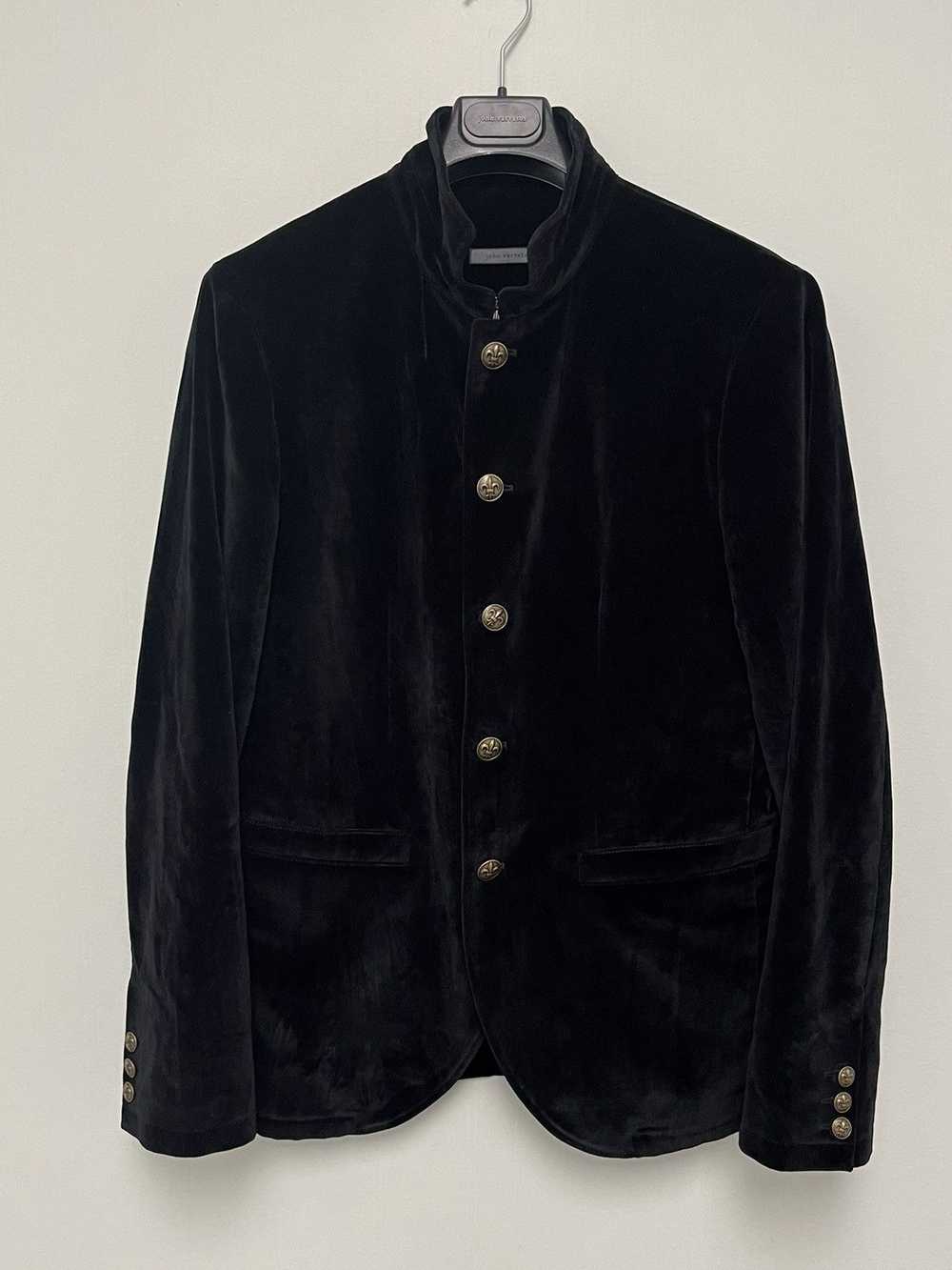 John Varvatos Crushed velvet jacket. Black. 50 - image 6