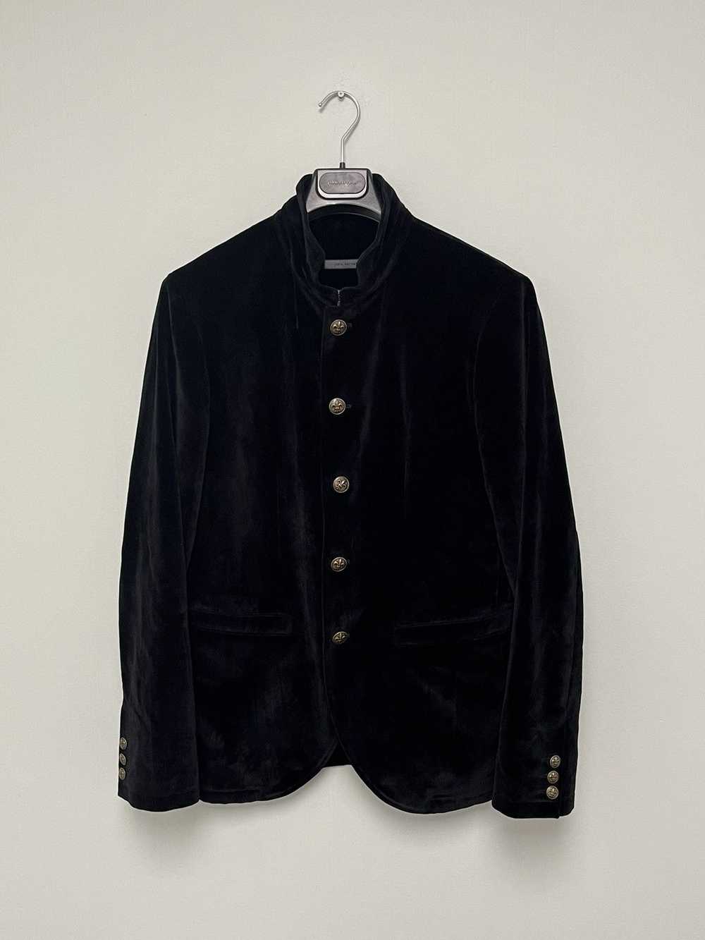 John Varvatos Crushed velvet jacket. Black. 50 - image 7