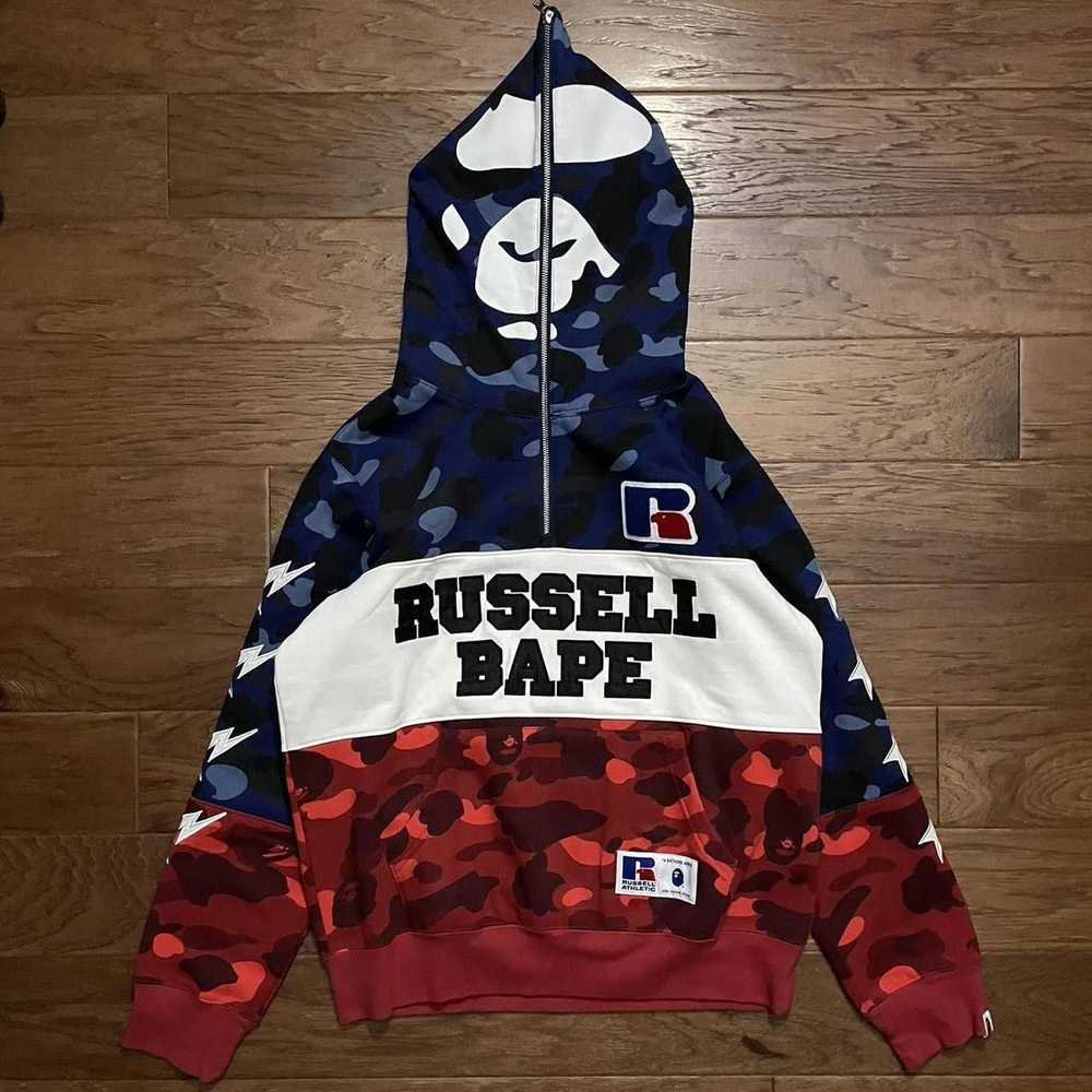 Bape × Russell Athletic BAPE x RUSSEL COLOR BLOCK… - image 1