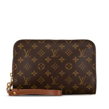 Brown Louis Vuitton Monogram Orsay Clutch Bag - image 1