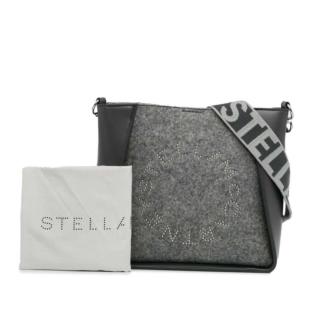 Gray Stella McCartney Eco-Felt Logo Crossbody - image 6