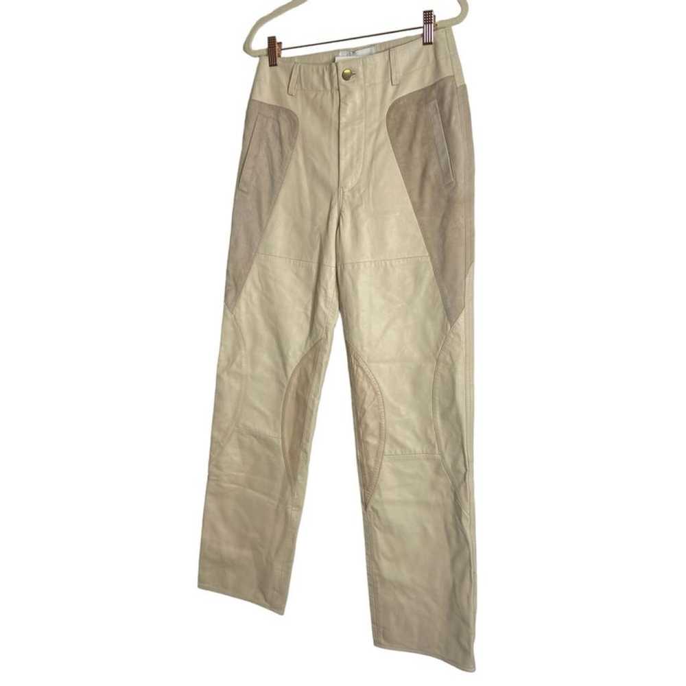 Deadwood Leather straight pants - image 2