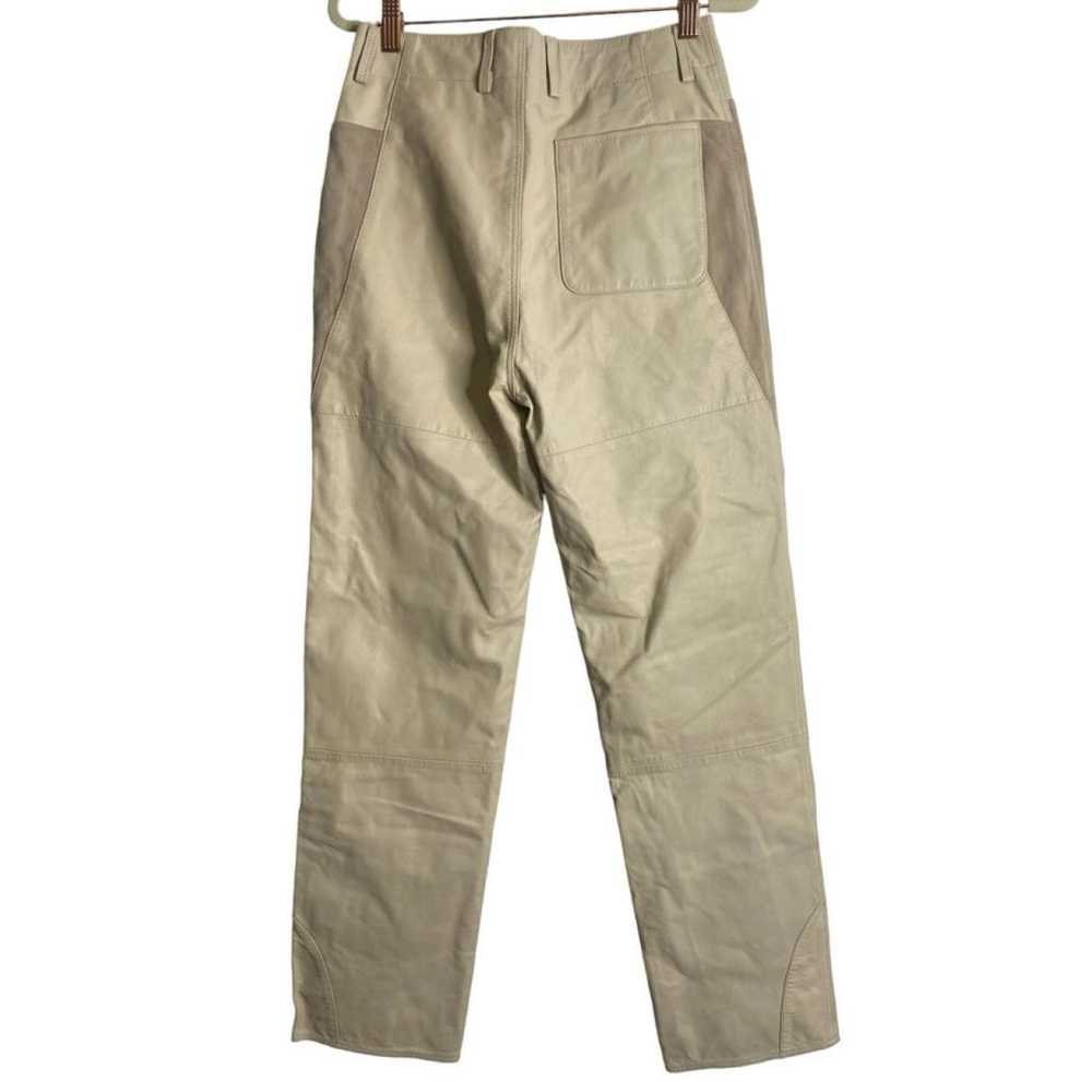 Deadwood Leather straight pants - image 8