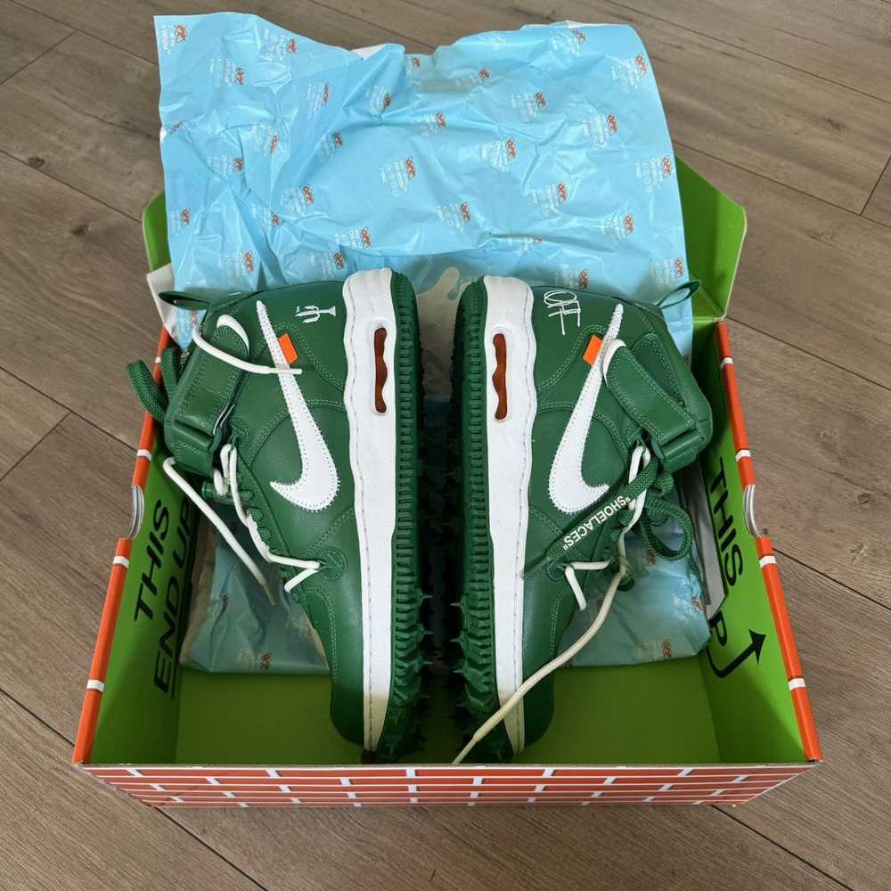 Off-White OFF WHITE x NIKE GREEN LEATHER MIDTOP S… - image 3