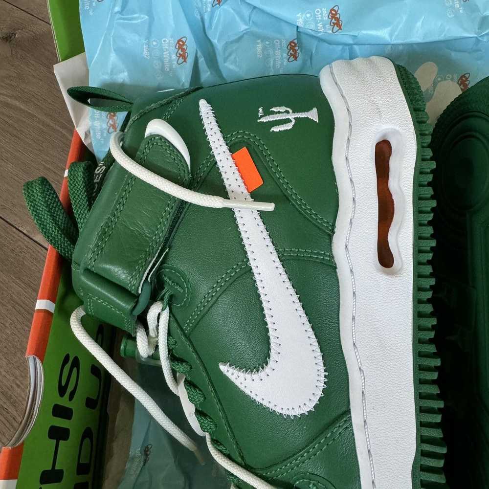 Off-White OFF WHITE x NIKE GREEN LEATHER MIDTOP S… - image 4