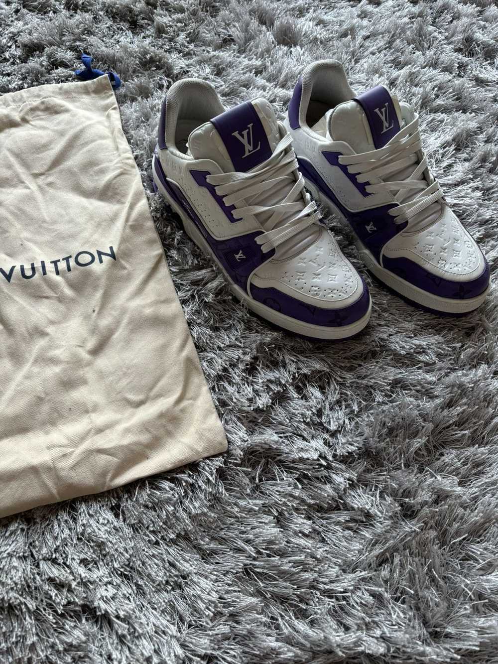 Louis Vuitton Louis Vuitton Trainer Purple Monogr… - image 3