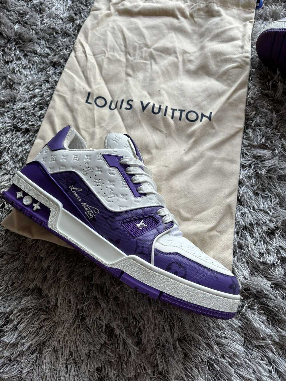 Louis Vuitton Louis Vuitton Trainer Purple Monogr… - image 4