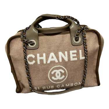 Chanel Deauville cloth handbag - image 1