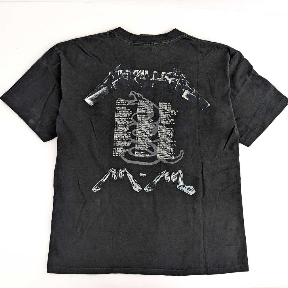 Brockum × Vintage Metallica T Shirt Mens L Black … - image 2