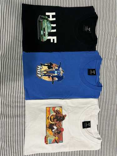 Huf LOT OF 3 HUF x STREET FIGHTER II SHIRTS SZ M