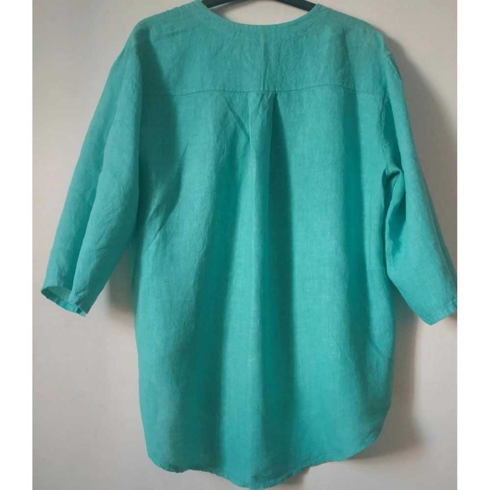 Non Signé / Unsigned Linen blouse - image 2