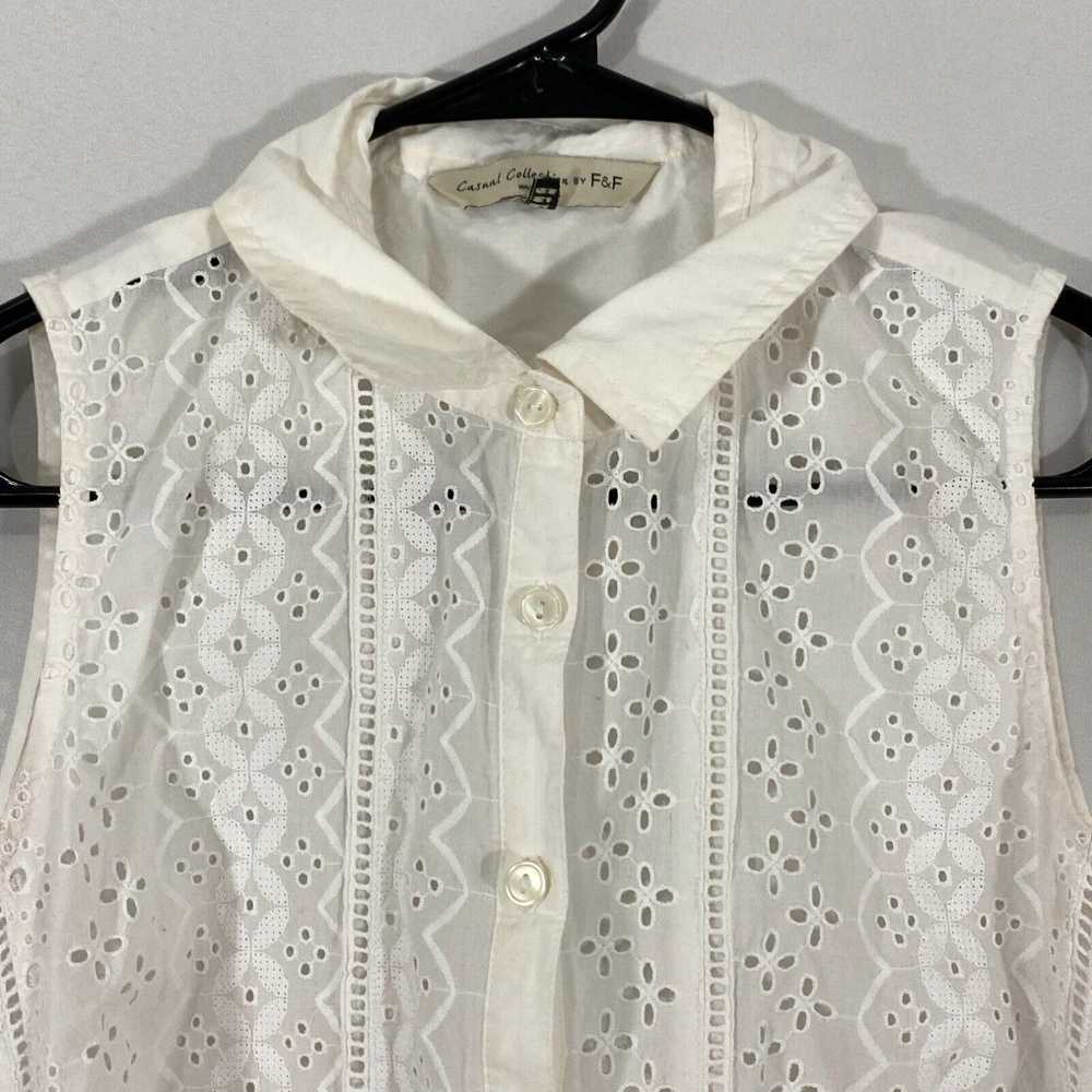 Vintage Casual Collection By F&F Womens White Eye… - image 3